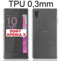 CUSTODIA GEL TPU SILICONE ULTRA SLIM 0,3mm TRASPARENTE per SONY XPERIA X, F5121 XPERIA X DUAL F5122