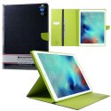 CUSTODIA BOOK ORIZZONTALE per APPLE IPAD PRO 9.7" POLLICI CON INTERNO IN TPU, STAND E PORTA CARTE BLU ALTA QUALITA' MERCURY