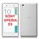 CUSTODIA GEL TPU SILICONE TRASPARENTE per SONY XPERIA E5, XPERIA E5 DUAL