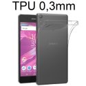 CUSTODIA GEL TPU SILICONE ULTRA SLIM 0,3mm TRASPARENTE per SONY XPERIA E5, XPERIA E5 DUAL