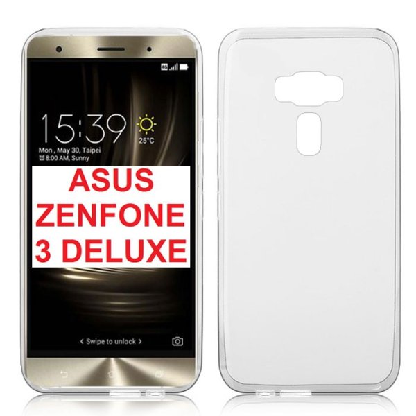 CUSTODIA GEL TPU SILICONE TRASPARENTE per ASUS ZENFONE 3 DELUXE (ZS570KL, Z016S)