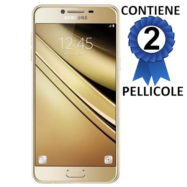 PELLICOLA PROTEGGI DISPLAY per SAMSUNG SM-C5000 GALAXY C5 CONFEZIONE 2 PEZZI