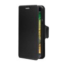 CUSTODIA FLIP ORIZZONTALE SIMILPELLE per SAMSUNG SM-C5000 GALAXY C5 CON INTERNO IN TPU, STAND E PORTA CARTE COLORE NERO