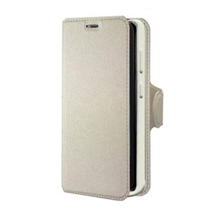 CUSTODIA per HUAWEI Y3 II, Y3 PRO, Y3 II PRO - FLIP ORIZZONTALE SIMILPELLE CON INTERNO IN TPU, STAND E PORTA CARTE COLORE BIANCO