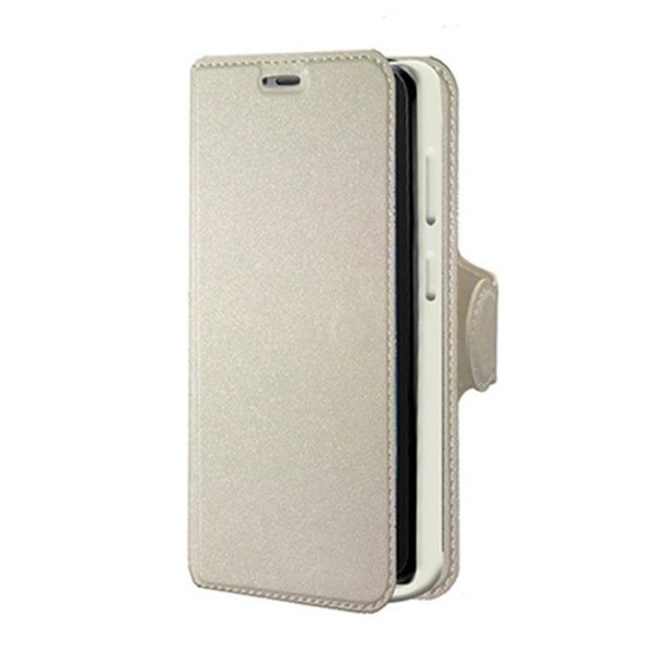 CUSTODIA per HUAWEI Y3 II, Y3 PRO, Y3 II PRO - FLIP ORIZZONTALE SIMILPELLE CON INTERNO IN TPU, STAND E PORTA CARTE COLORE BIANCO