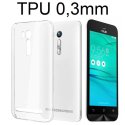 CUSTODIA GEL TPU SILICONE ULTRA SLIM 0,3mm TRASPARENTE per ASUS ZENFONE GO ZB450KL, ZB452KG - 4.5" POLLICI