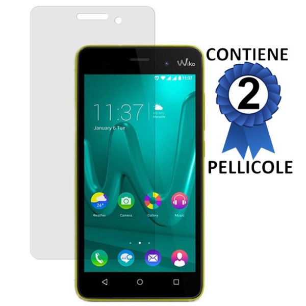 PELLICOLA PROTEGGI DISPLAY per WIKO LENNY 3 CONFEZIONE 2 PEZZI