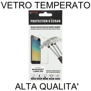 PELLICOLA PROTEGGI DISPLAY VETRO TEMPERATO 0,33mm per MICROSOFT LUMIA 650 ALTA QUALITA' MOCCA BLISTER