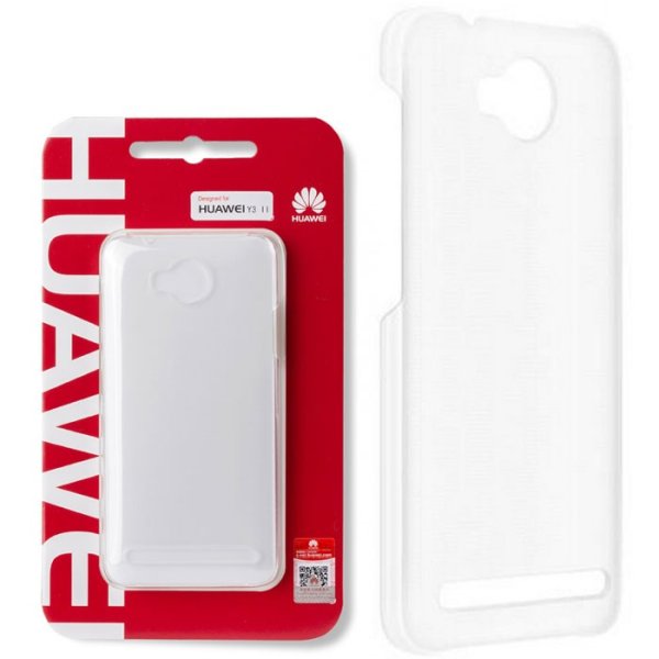 CUSTODIA ORIGINALE per HUAWEI Y3 II, Y3 PRO, Y3 II PRO - BACK CASE POSTERIORE RIGIDA SLIM 0,8mm TRASPARENTE BLISTER