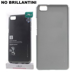 CUSTODIA GEL TPU SILICONE per HUAWEI P8 LITE COLORE GRIGIO ALTA QUALITA' MERCURY I-JELLY BLISTER (NO BRILLANTINI)