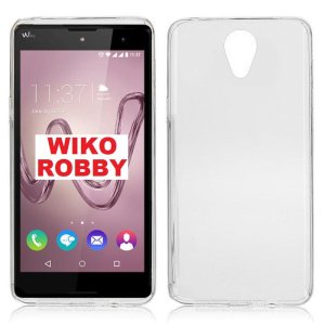 CUSTODIA GEL TPU SILICONE TRASPARENTE per WIKO ROBBY