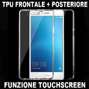 CUSTODIA per HUAWEI P9 LITE, G9 LITE IN GEL TPU SILICONE FRONTALE + POSTERIORE ULTRA SLIM 0,3mm TRASPARENTE