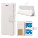 CUSTODIA FLIP ORIZZONTALE SIMILPELLE per ALCATEL ONE TOUCH POP C7 CON CHIUSURA MAGNETICA E INTERNO IN TPU BIANCO