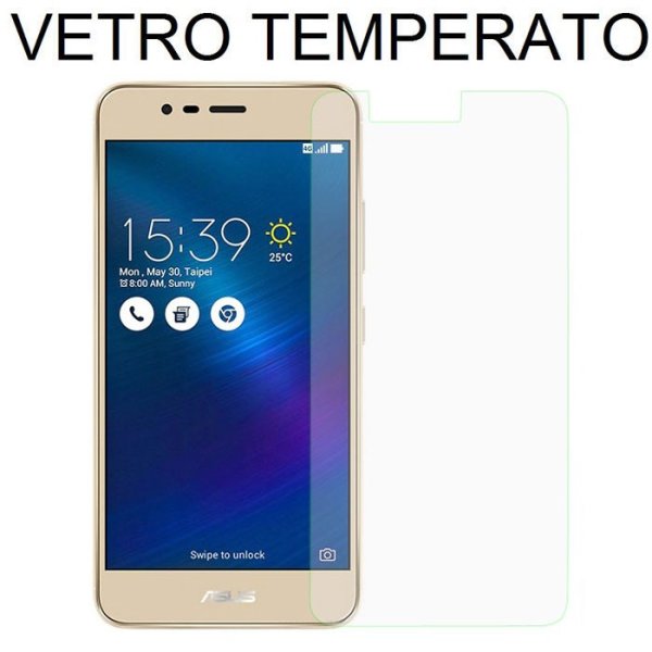 PELLICOLA per ASUS ZENFONE 3 MAX (ZC520TL) - 5.2" POLLICI - PROTEGGI DISPLAY VETRO TEMPERATO 0,33mm