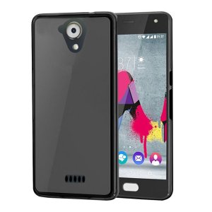 CUSTODIA GEL TPU SILICONE per WIKO U FEEL LITE 4G COLORE NERO TRASPARENTE