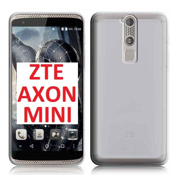 CUSTODIA GEL TPU SILICONE per ZTE AXON MINI COLORE BIANCO TRASPARENTE