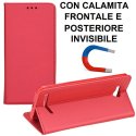 CUSTODIA per HUAWEI Y3 II, Y3 PRO, Y3 II PRO - FLIP ORIZZONTALE con CHIUSURA MAGNETICA INVISIBILE, STAND E INTERNO IN TPU ROSSO