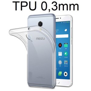 CUSTODIA GEL TPU SILICONE ULTRA SLIM 0,3mm TRASPARENTE per MEIZU MX6