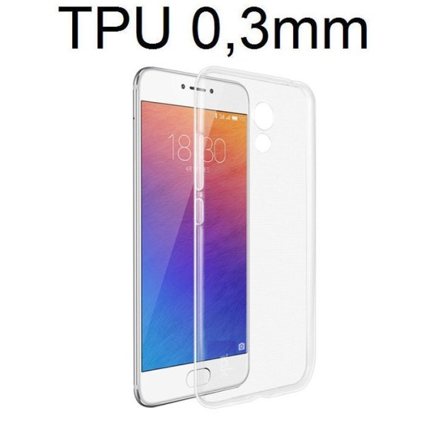 CUSTODIA GEL TPU SILICONE ULTRA SLIM 0,3mm TRASPARENTE per MEIZU PRO 6