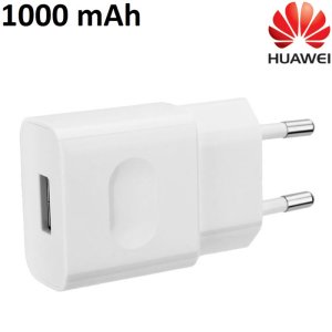 CARICATORE DA RETE 1000mAh ORIGINALE HUAWEI CON 1 PORTA USB COLORE BIANCO HW-050100E01 BULK