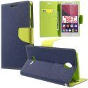 CUSTODIA FLIP ORIZZONTALE per ALCATEL ONE TOUCH POP 4 - 5" POLLICI CON INTERNO IN TPU, STAND E CHIUSURA MAGNETICA COLORE BLU