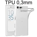 CUSTODIA GEL TPU SILICONE ULTRA SLIM 0,3mm TRASPARENTE per SONY XPERIA X COMPACT