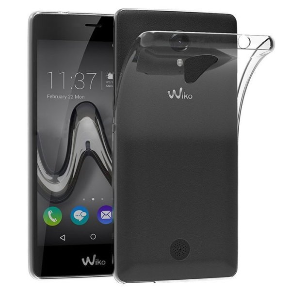 CUSTODIA GEL TPU SILICONE TRASPARENTE per WIKO TOMMY