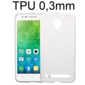 CUSTODIA per LENOVO VIBE C2 (k10a40), VIBE C2 POWER IN GEL TPU SILICONE ULTRA SLIM 0,3mm TRASPARENTE