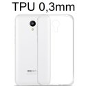 CUSTODIA GEL TPU SILICONE ULTRA SLIM 0,3mm TRASPARENTE per MEIZU M2