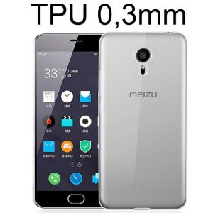 CUSTODIA GEL TPU SILICONE ULTRA SLIM 0,3mm TRASPARENTE per MEIZU M3 NOTE