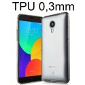 CUSTODIA GEL TPU SILICONE ULTRA SLIM 0,3mm TRASPARENTE per MEIZU MX4