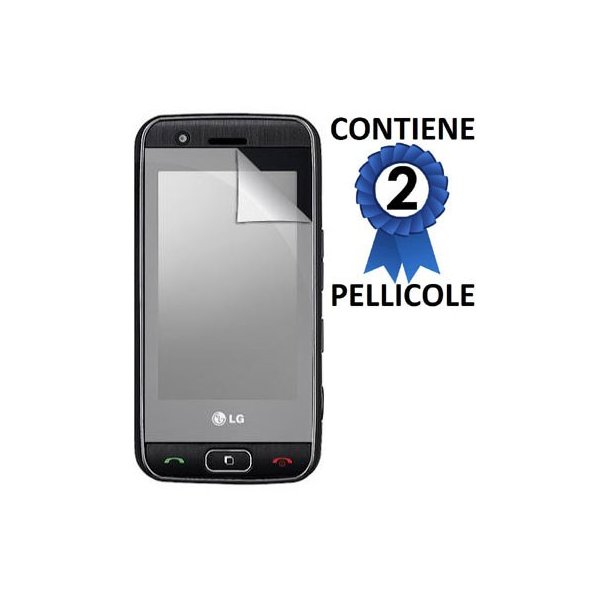 PELLICOLA PROTEGGI DISPLAY LG GT505 CONFEZIONE 2 PEZZI