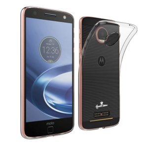 CUSTODIA GEL TPU SILICONE TRASPARENTE per LENOVO MOTOROLA MOTO Z FORCE