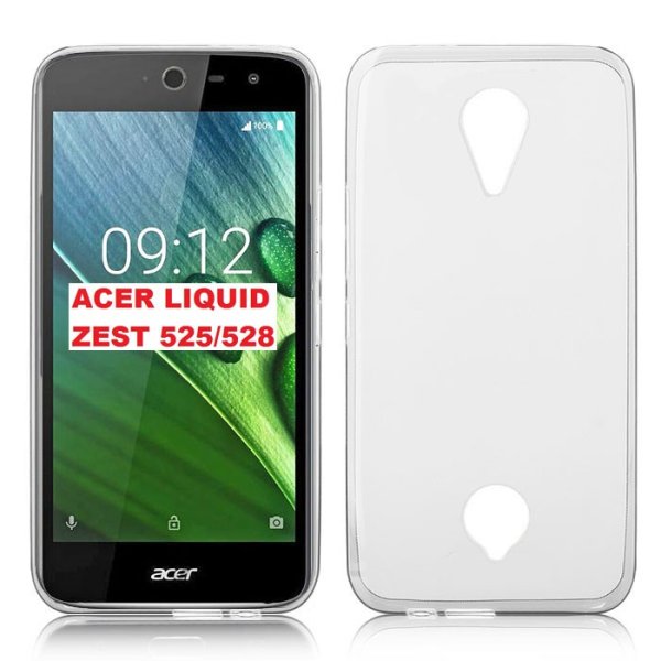 CUSTODIA GEL TPU SILICONE TRASPARENTE per ACER LIQUID ZEST 3G Z525, LIQUID ZEST 4G Z528