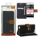 CUSTODIA FLIP ORIZZONTALE per HUAWEI ASCEND P8 CON INTERNO IN TPU, STAND E CHIUSURA MAGNETICA COLORE BLU ALTA QUALITA'