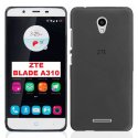 CUSTODIA TPU SILICONE per ZTE BLADE A310 COLORE NERO TRASPARENTE