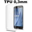 CUSTODIA GEL TPU SILICONE ULTRA SLIM 0,3mm TRASPARENTE per ASUS ZENFONE GO ZB551KL, ZB551ML - 5.5" POLLICI