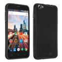 CUSTODIA GEL TPU SILICONE per ARCHOS 55 HELIUM PLUS 4G COLORE NERO TRASPARENTE