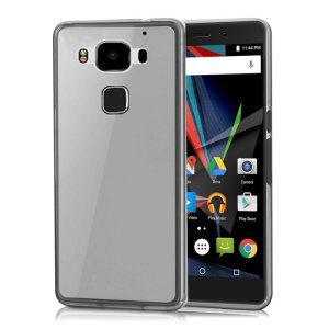 CUSTODIA GEL TPU SILICONE per ARCHOS DIAMOND 2 PLUS COLORE BIANCO TRASPARENTE