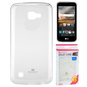 CUSTODIA GEL TPU SILICONE TRASPARENTE per LG K3 (LS450) - ATTENZIONE! NO K3 (K100) ALTA QUALITA' MERCURY BLISTER