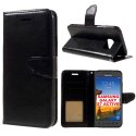 CUSTODIA FLIP ORIZZONTALE SIMILPELLE per SAMSUNG SM-G891 GALAXY S7 ACTIVE CON CHIUSURA MAGNETICA E INTERNO IN TPU NERO