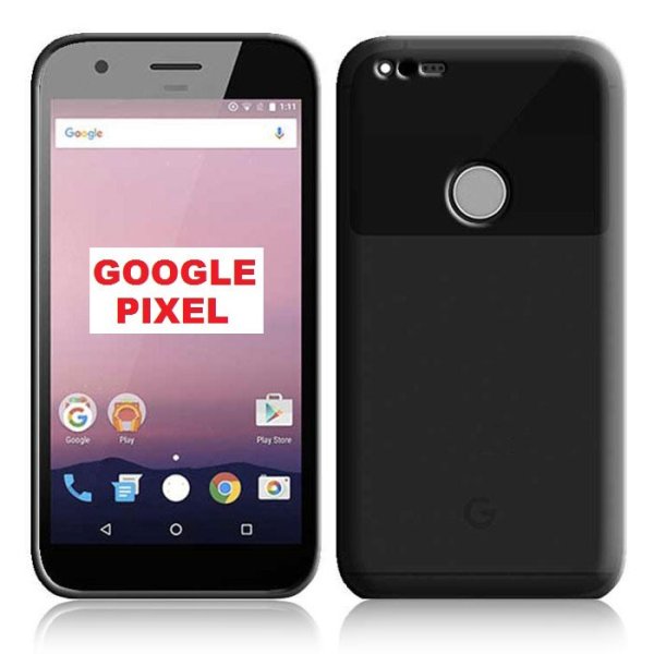 CUSTODIA GEL TPU SILICONE per GOOGLE PIXEL - 5" POLLICI COLORE NERO TRASPARENTE