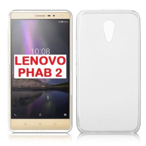 CUSTODIA GEL TPU SILICONE ULTRA SLIM 0,3mm TRASPARENTE per LENOVO PHAB 2