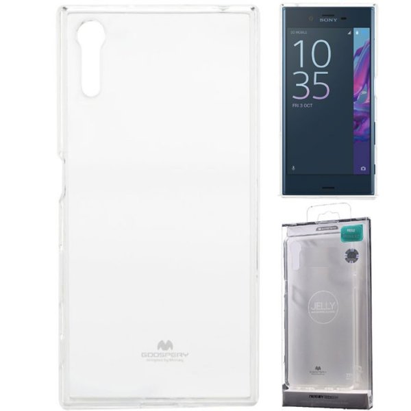 CUSTODIA per SONY XPERIA XZ (F8331), XPERIA XZs (G8231) IN GEL TPU SILICONE TRASPARENTE ALTA QUALITA' MERCURY BLISTER