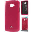 CUSTODIA per LG K5, X220 IN GEL TPU SILICONE COLORE FUCSIA LUCIDO CON GLITTER ALTA QUALITA' MERCURY BLISTER