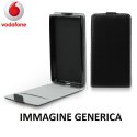 CUSTODIA FLIP VERTICALE SLIM SIMILPELLE per VODAFONE SMART PLATINUM 7 CON INTERNO IN TPU SILICONE COLORE NERO