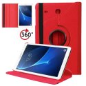 CUSTODIA FLIP ORIZZONTALE SIMILPELLE GIREVOLE per SAMSUNG SM-T280 GALAXY TAB A 7.0 (2016), SM-T285 COLORE ROSSO