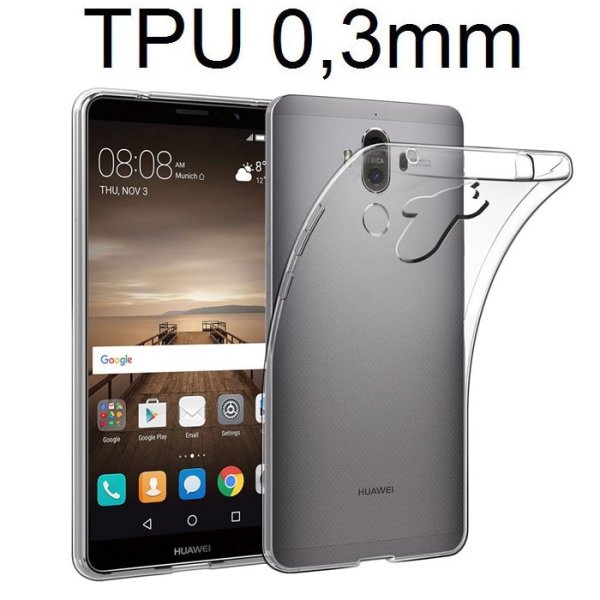 CUSTODIA per HUAWEI MATE 9 IN GEL TPU SILICONE ULTRA SLIM 0,3mm TRASPARENTE