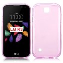 CUSTODIA per LG K3 (K100), LG K3 DUAL SIM (K100DS) IN GEL TPU SILICONE COLORE ROSA TRASPARENTE