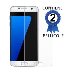 PELLICOLA per SAMSUNG SM-G935 GALAXY S7 EDGE CONFEZIONE 2 PEZZI - ATTENZIONE: copre parzialmente la parte frontale!